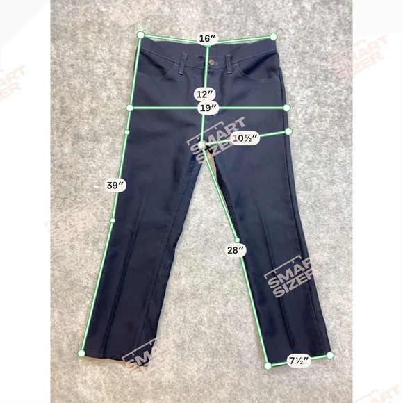 Wrangler A001 Men's Navy Blue Polyester Wrancher Western Pants Size 34x29 - Picture 6 of 7